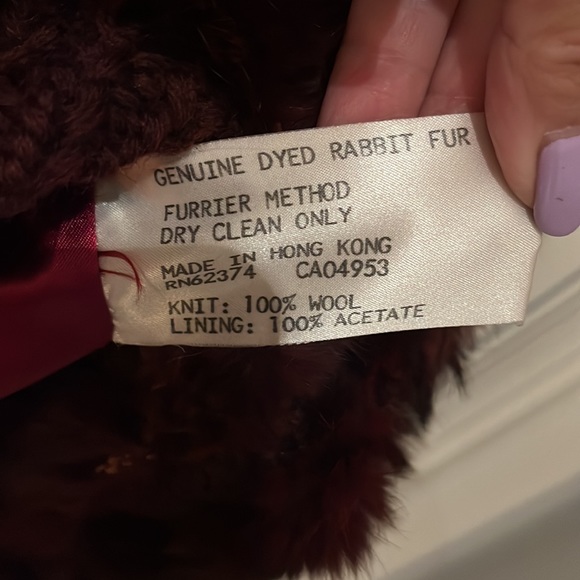 Genuine rabbit fur jacket - Picture 4 of 6